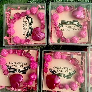 Tarina Tarantino braclet pink rosette x2